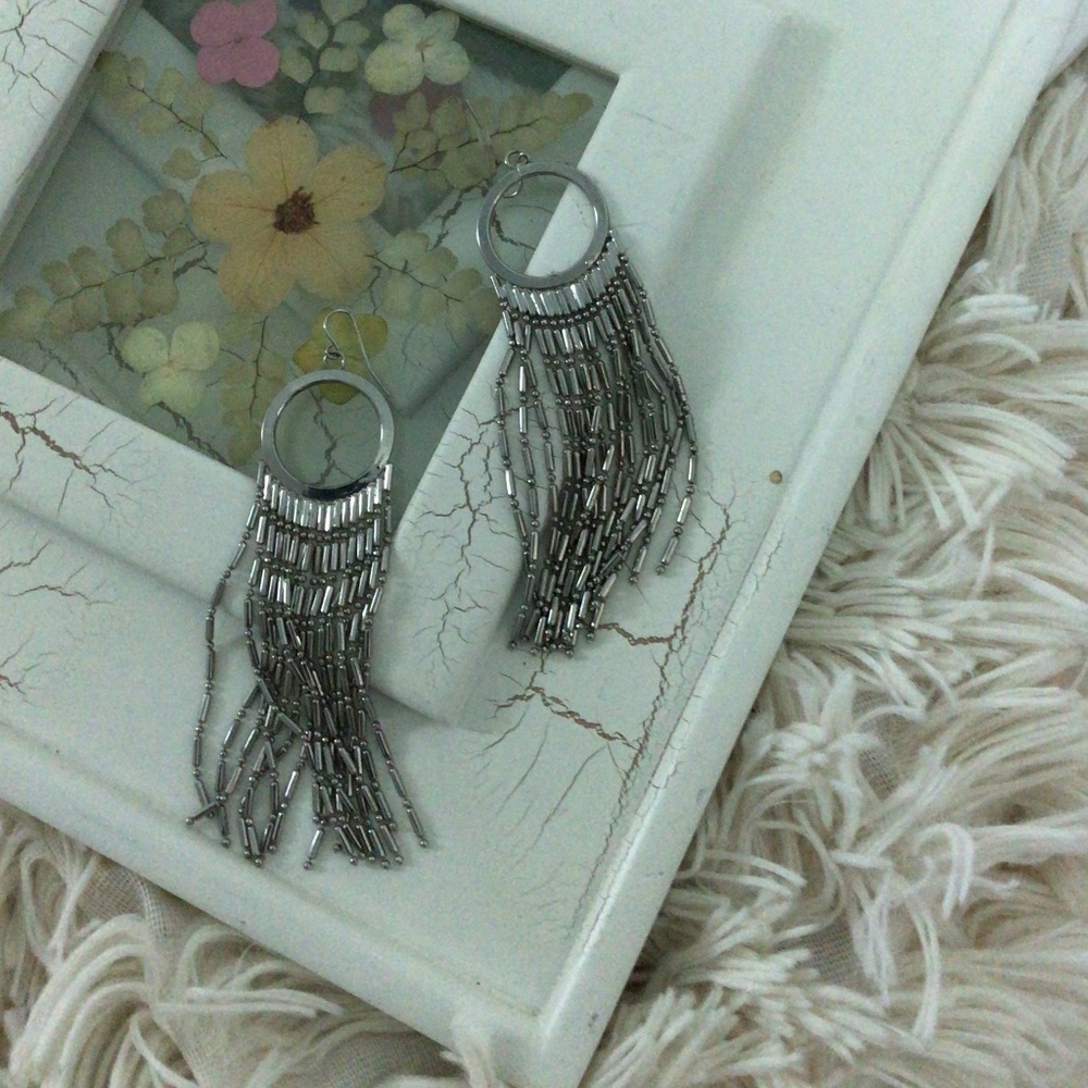 Silver earrings